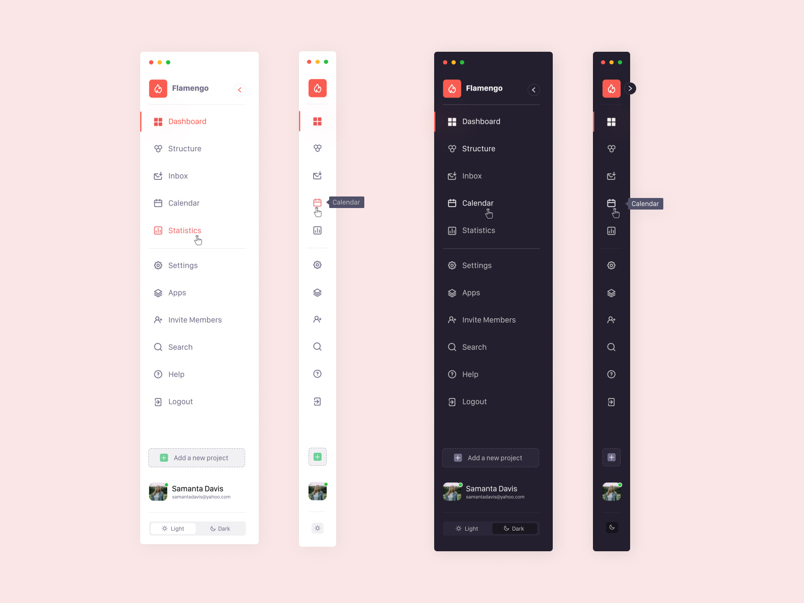 Dashboard Navigation UI Design by Svetoslav Vichev on Dribbble