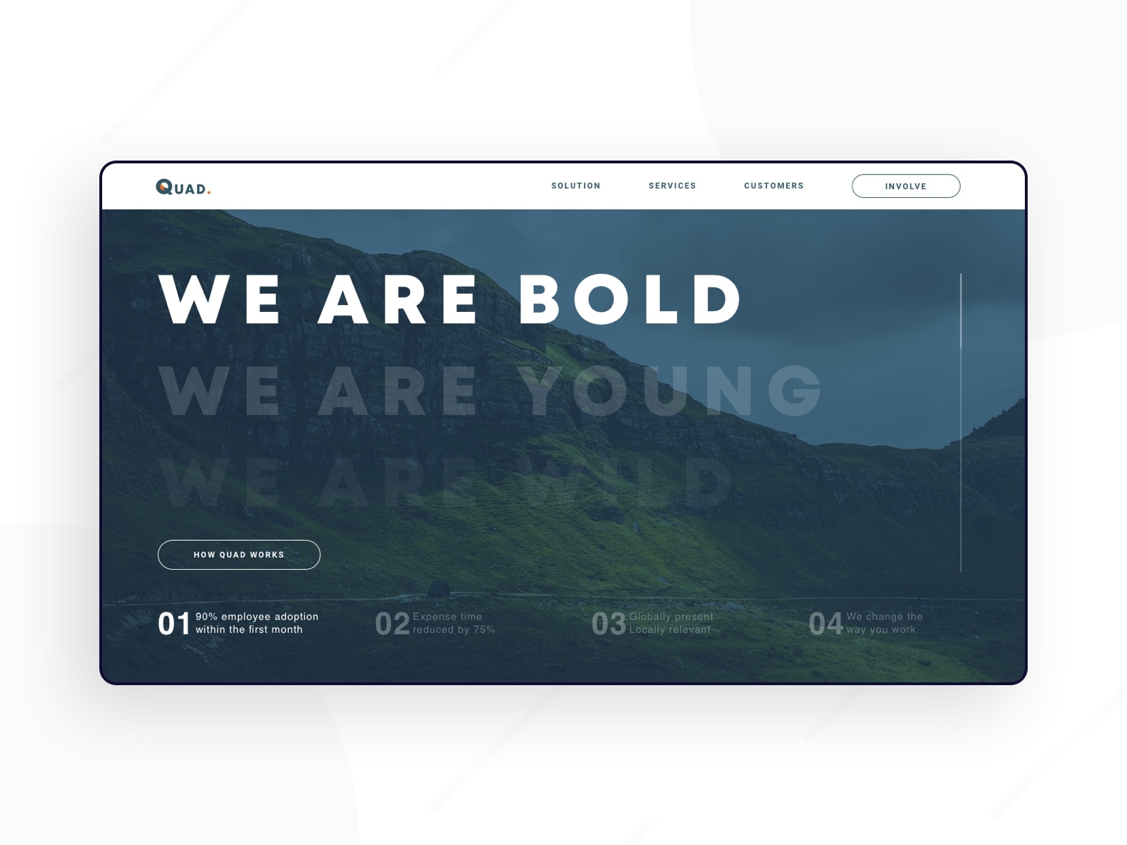 Quad. UI Landing Page By Svetoslav Vichev On Dribbble