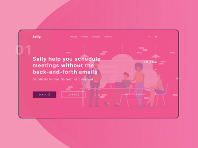 Sally / UI landing page