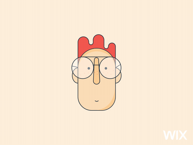 Wix Playoff after effects animation character design designers mind dribbble gif illustration illustrator playoff wix