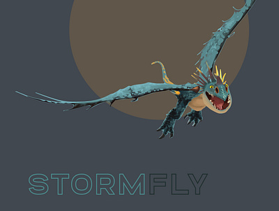 Stormfly- How To Train Your Dragon Character Vector İllustration dragon httyd illustration stormfly vector vector dragon vector illustration vectorart