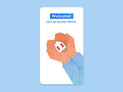 App Onboarding Illustration - Welcome