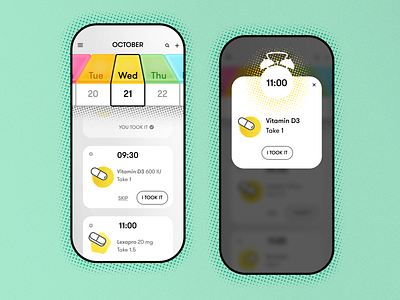 Pill Reminder App UI Part 1