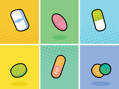 Tech Illustrations - Pill Reminder App app app design app icon app ui application color dailyui design digital art graphic design illustration illustrations illustrator medical medical design medical illustration tech tech design