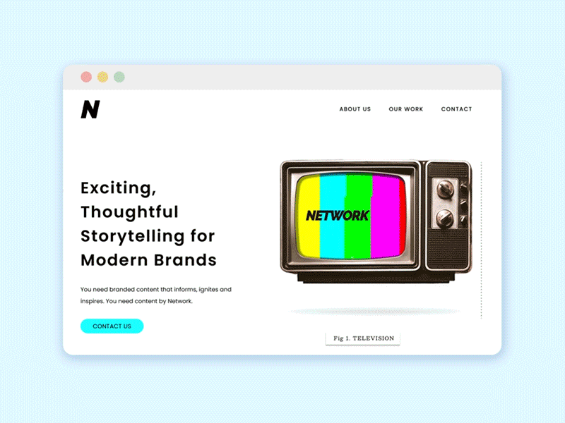 Modern Website for Young Content Studio