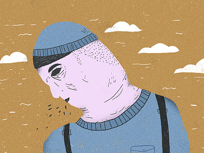 Traurig character guy illustration sad guy