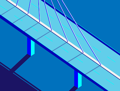 Bridge illustration vector