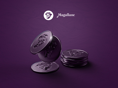 Magallane Coin 3d bitcoin brand branding btc coin cryptocurrency cryptocurrency app design logo