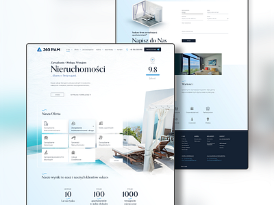 365 PAM realestate ui ux webdesign website