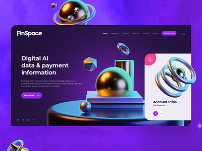 FinSpace webdesign 3d art ui ux webdesign