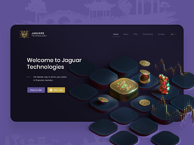 Jaguar webdesign 3d art financials webdesign website