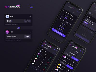 Minidex app app app design application logo ui ux