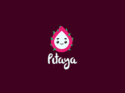 Pitaya logo illustrations logo logodesign pitaya vector