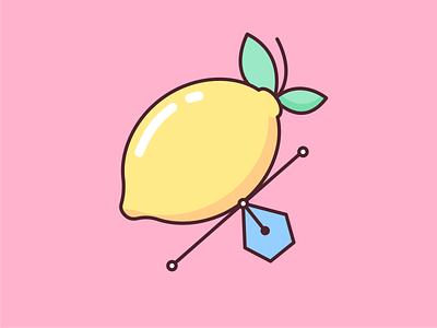 Did someone say lemonade? bright burnt toast colorful colourful exotic fruit fruit cartoon illustration juicy lemon lemonade lemonly lemons pastels pink tropical vector yellow yellow logo yellows