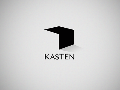 Kasten clean cube logo shadow simple