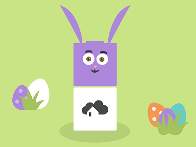 Easter homee avatar bunny character easter flat flat design homee illustration rabbit smart home