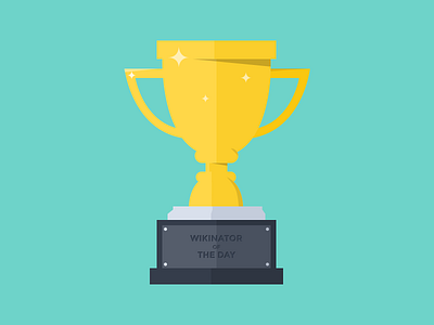 Trophy flat flat design illustartion trophy