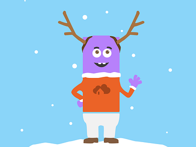 Christmas homee avatar character christmas flat flat design homee illustration smart home