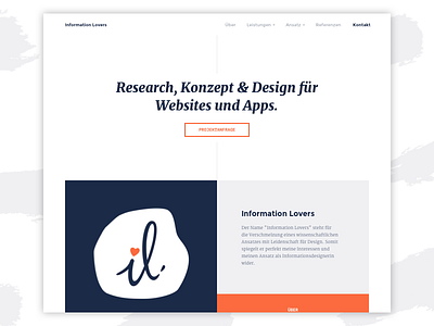 Information Lovers Website flat flat design homepage landingpage screendesign ui design ux design webdesign website