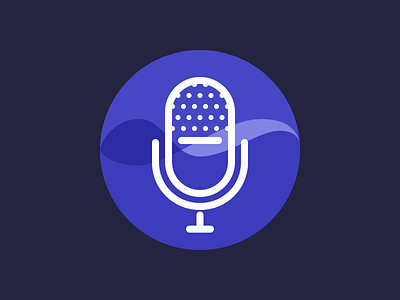 Podcast Icon icon illustration mic microphone podcast podcasting podcasts sound
