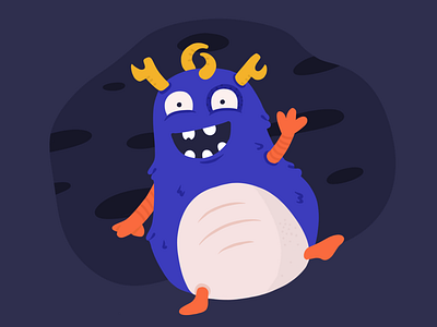 404 monster 404 avatar error illustration ipad procreate smartphone ui design ux design