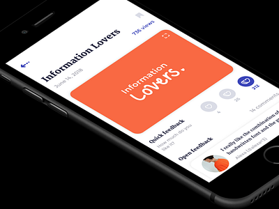 Feedback App app appdesign interfacedesign screendesign ui design ux design