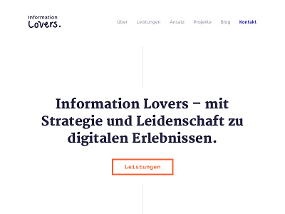 Information Lovers Website freelancer freelancing portfolio typography ui ui design ux ux design webdesign website