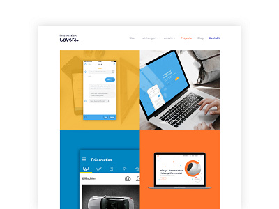 Information Lovers Website – Projects case study flat flat design interfacedesign portfolio screendesign ui ui design ux ux design webdesign website