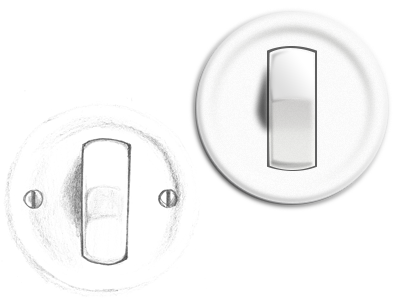 Switch bright button light noise switch