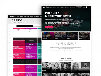 Tech Conference Website agenda art direction concept conference design graphic design ui ux website