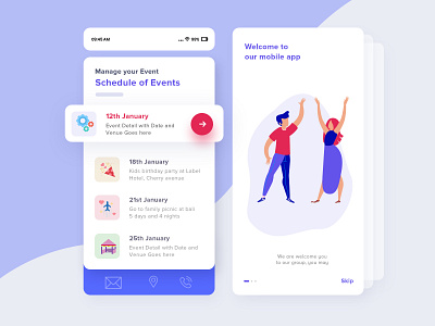 App Design for Event Management Platform android app daily ui event event app event planner flat design freelancer hire hybrid app ipad app iphone app mobile app design native app ui ui design uiux uiux design user interfaces ux web designer