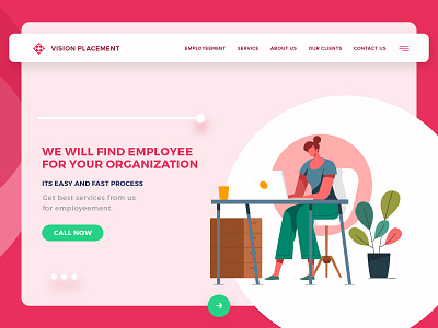 Website Design for Placement Organization clean concept design design designer employer employment hiring jobs mobile first placement responsive ui ui ux website design