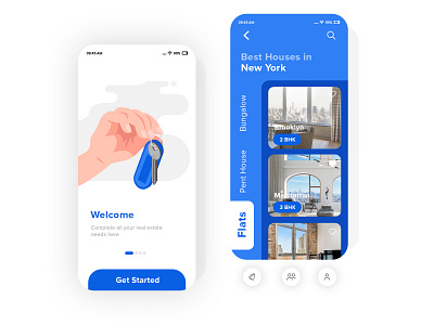 App Design to Buy and Sell Properties Online app broker bunglows consultant flats freelancer product design property property buyer property management ui uidesign ux uxdesign