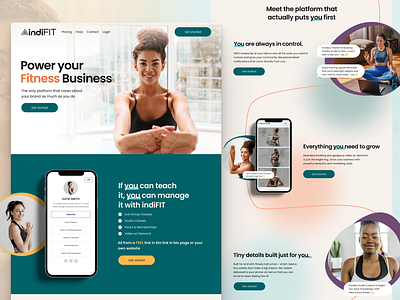UI Design for Fitness Website