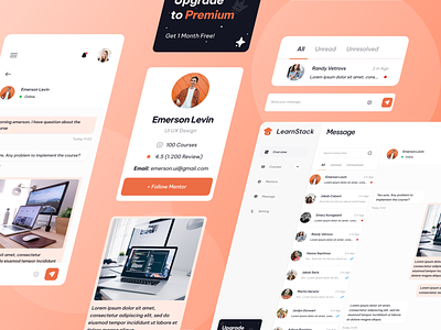 LearnStack - Message box chatbot education app educational website elearning elearning message tab message app message obx message tab mobile app design online education ui uidesign uiux ux uxdesign