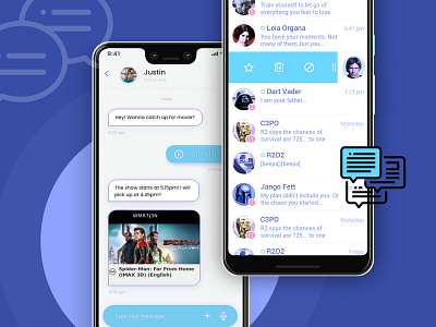 Chat App Design android chat chat app chatapp chatting dating app design group chat ios snapchat social app social network telegram tinder ui uidesign uiux ux wechat whatsapp