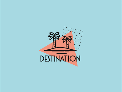 Destination UCW Summer Show Branding brand branding logo memphis design palm springs palm trees summer summer show