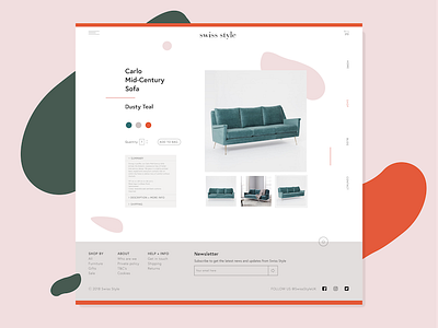 Swiss Style Website Inner Page furniture graphicdesign minimal swiss ui web webdesign