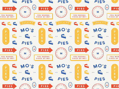 Mo's Pies Logo Pattern