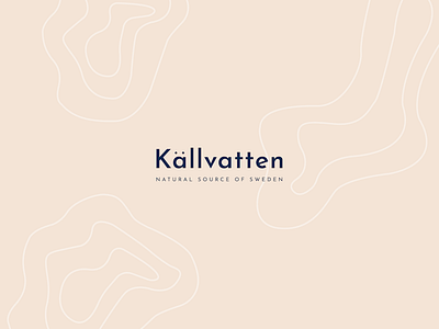 Kallvatten Logo Presenation brand branding desktop gif illustration logo logo design mock up ui ux water web design