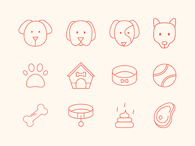 Dog Icon set