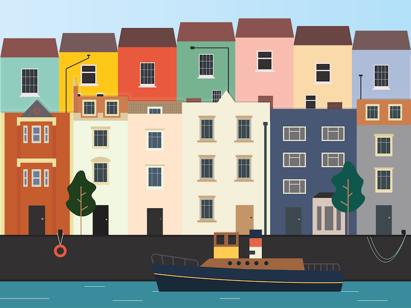 Bristol Harbour Illustration by Tabitha Stead on Dribbble