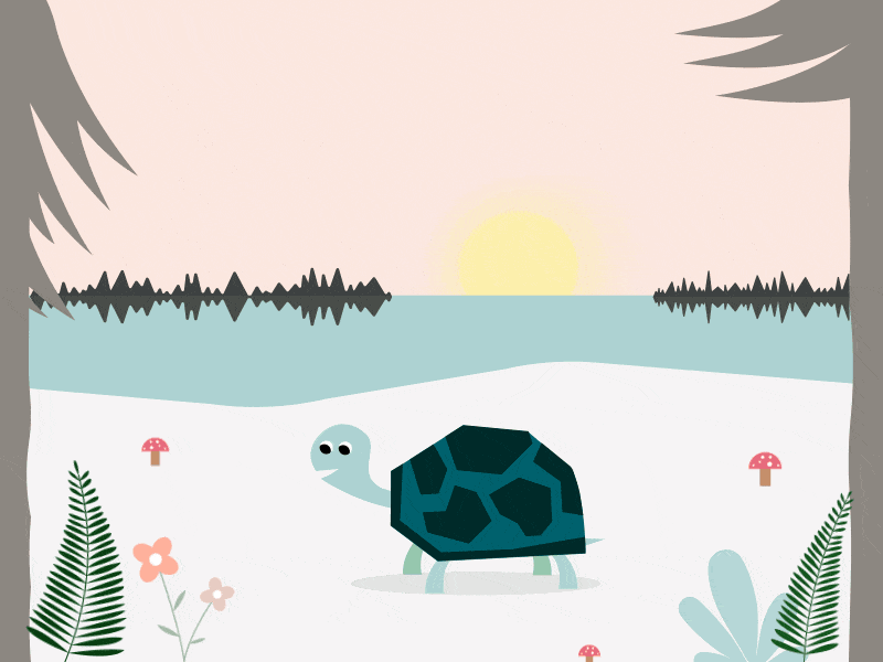 Tortoise Animation animation fish flowers gif river sea spring summer tortoise tortoise animation tortoise gif trees turtle turtle animation water