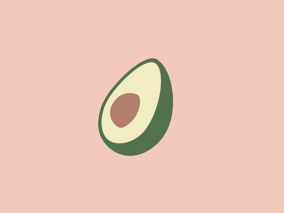 Avocado Animation avo avocado brand branding crest design graphic pink playful ui vector
