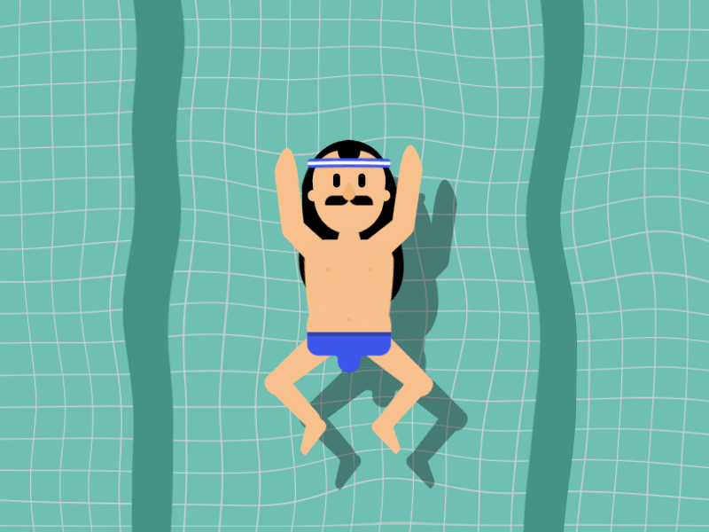 Swimming Man Gif animation freddie mercury gif illustration man pool sport swimmer swimming
