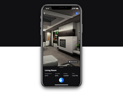 Smart Home App: Control Support ai animation app assistant camera controller exploration home ios 12 motion react native security settings smart ui ux voice voice assistant widget wizard