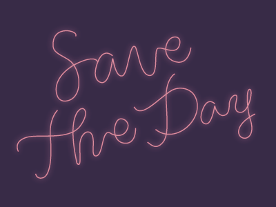 Save The Day No.1 logo typography