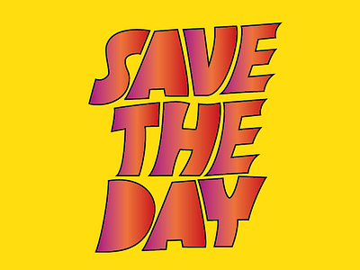 Save The Day No.2 logo typography