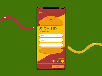 daily UI # 001 - Sign Up challenge dailyui dailyui 001 design iphonex signup sketch ui uidesign