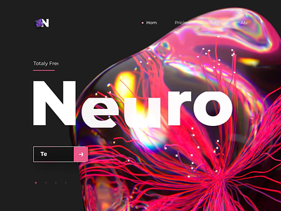🧠 Neural Network Website 🧠 3d abstract animation c4d cinema 4d crystal design hero neural neural network ui ux web website